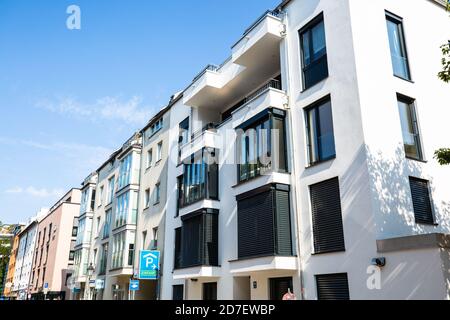 Wohnungen, Mietshäuser, Eigentumswohnungen in Schwabing, München Stockfoto