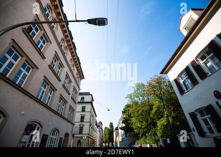 Wohnungen, Mietshäuser, Eigentumswohnungen in Schwabing, München Stockfoto