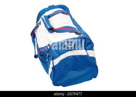 Sporttasche isoliert auf weißem Hintergrund. Stockfoto
