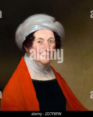 Dolley Madison. Porträt von Dolly Todd Madison (geb. Payne, 1768-1849) von William S. Elwell, Öl auf Leinwand, 1848. Dolley Madison war die Frau von James Madison, dem vierten Präsidenten der Vereinigten Staaten Stockfoto