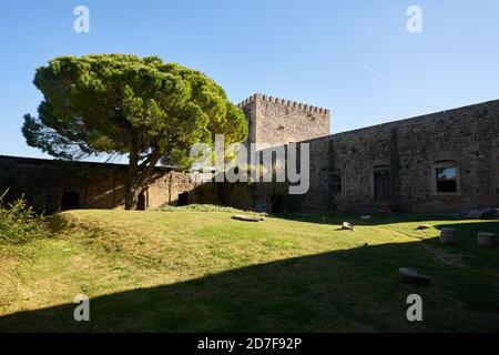 Schlossgarten von Castelo de Vide in Alentejo, Portugal Stockfoto