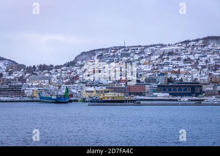 Harstad auf der Vesterålen, Finnmark, Norwegen Stockfoto