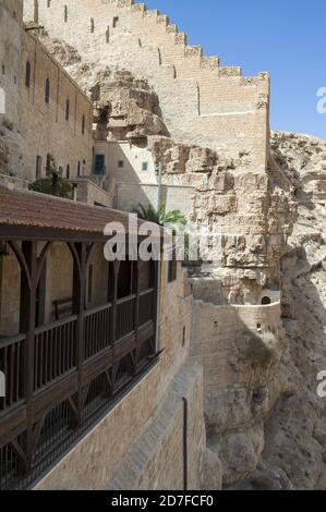 دير مار سابا Mar Saba, מנזר מר סבא, Israel, Izrael, ישראל; die heilige Lavra des heiligen Sabbas; Wielka Ławra św. Saby; Sabas-Kloster; 玛尔萨巴 Stockfoto