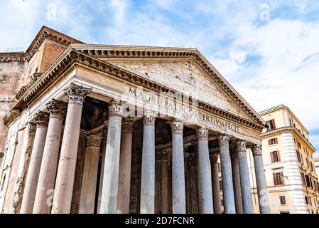 Pantheon - ehemalige römische Kirche in Rom, Italien. Stockfoto