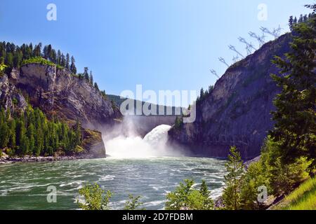 Der Boundary Dam am Pend Oreille River Stockfoto