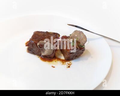 Hausgemachte typisch spanische Küche mit mediterraner Küche Stockfoto