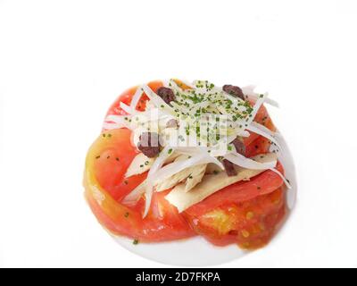 Hausgemachte typisch spanische Küche mit mediterraner Küche Stockfoto