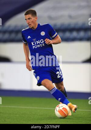 Dennis Praet von Leicester City während des Europa League-Spiels im King Power Stadium, Leicester. Stockfoto