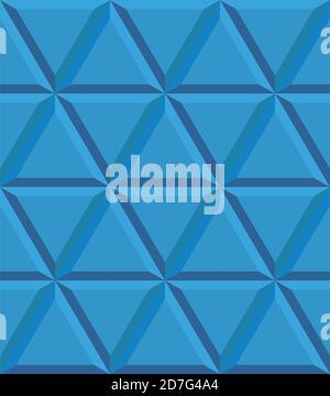 Geometrisches Nahtmuster. Mosaik von abstrakten Formen. Stock Vektor