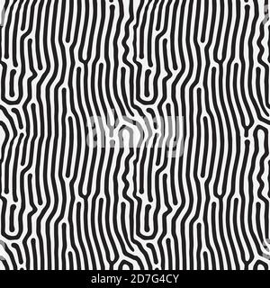 Organisches Nahtmuster. Textiler Tierdruck. Stock Vektor