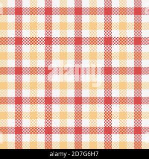 Tartan Vektor Nahtlose Muster, Rot Und Gold Stock Vektor