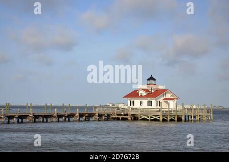 Roanoke Marshes Leuchtturm in Roanoke Island, Manteo, North Carolina NC, USA. Stockfoto