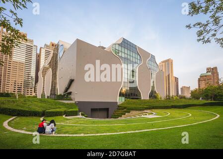 20. Oktober 2020: National Taichung Theatre, ein Opernhaus in der siebten Reentwicklungszone der Stadt Taichung, Taiwan. Es wurde am 1 Stockfoto