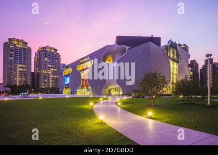 20. Oktober 2020: National Taichung Theatre, ein Opernhaus in der siebten Reentwicklungszone der Stadt Taichung, Taiwan. Es wurde am 1 Stockfoto