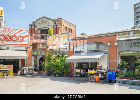 20. Oktober 2020: Taichung City Second Market in taichung, taiwan wurde 1917 erbaut und 1936 wieder aufgebaut. Es war ein wichtiger Markt, wo täglich commod Stockfoto