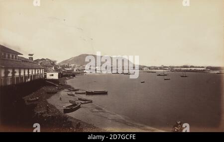 Mount Ancon und Panama Bay um 1875 Foto von Eadweard Muybridge (1830-1904), Panama City, Mittelamerika Stockfoto