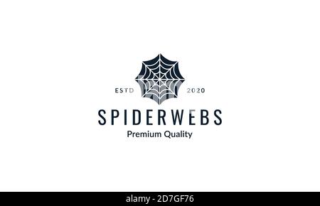 spider Webs Silhouette moderne schwarze Logo Symbol Vektor Illustration Design Stock Vektor