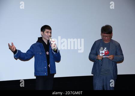 Taipeh. Oktober 2020. Jam Hsiao nimmt an der Premiere von Li-chou Yang Weirdo¯ Legit Moms, Illegitious Kid± und± Taiwan Batman 22 in Taipei, Taiwan, China am 2020. Oktober   Teil.(Foto by TPG) Credit: TopPhoto/Alamy Live News Stockfoto