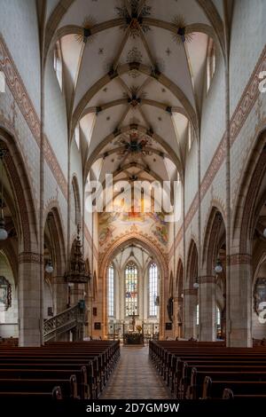 Bad Urach, Stiftskirche St. Amandus, Sankt Amandus, Blick nach Osten Stockfoto