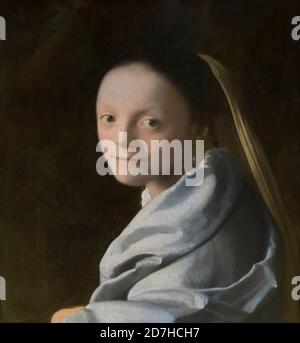 Studie einer jungen Frau, Johannes Vermeer, ca. 1665-1667, Metropolitan Museum der Kunst, Manhattan, New York City, USA, Nordamerika Stockfoto