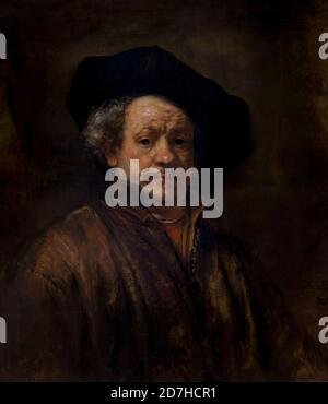 Selbstbildnis, Rembrandt, 1660, Metropolitan Museum der Kunst, Manhattan, New York City, USA, Nordamerika Stockfoto