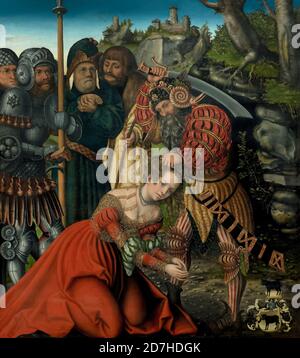 Das Martyrium der Heiligen Barbara, Lucas Cranach der Ältere, um 1510, Metropolitan Museum of Art, Manhattan, New York City, USA, Nordamerika Stockfoto