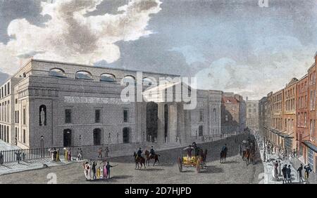 THEATRE ROYAL, Drury Lane, London, um 1810 Stockfoto