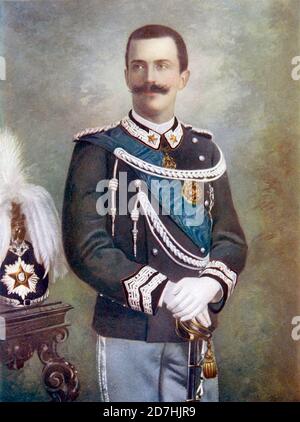 VICTOR EMMANUE III. VON ITALIEN (1869-1947) Stockfoto