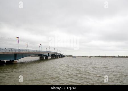 Blick auf die Wexford Bridge und den Fluss Slaney Stockfoto