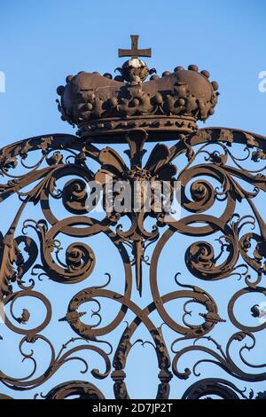 Österreich, Wien, Schloss Belvedere, kunstvolles Tor Stockfoto