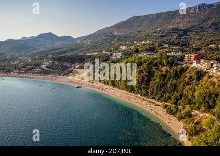 Griechenland, Preveza, Parga, Valtos Strand im Sommer Stockfoto