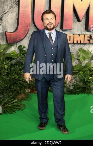 Jack Black nimmt an der UK-Premiere von 'Jumanji: Welcome to the Jungle' Teil, die am 7. Dezember 2017 im Vue West End in London, England, stattfand. Stockfoto