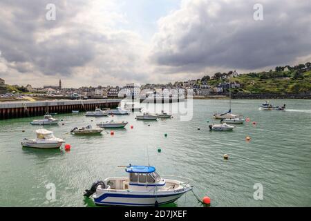 Frankreich, Calvados, Port en Bessin, der Hafen // Frankreich, Calvados (14), Port-en-Bessin-Huppain, le Port Stockfoto