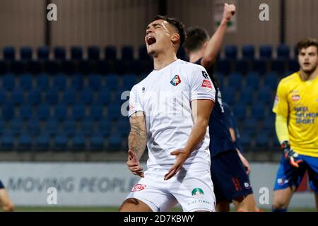 VELSEN-ZUID , 23-10-2020 , Rabobank IJmond Stadion , Niederländischer Fußball , Keuken Kampioen Divisie , Saison 2020 / 2021. Telstar-Spieler Shayne Pattynama im Spiel Telstar gegen Helmond Sport Stockfoto