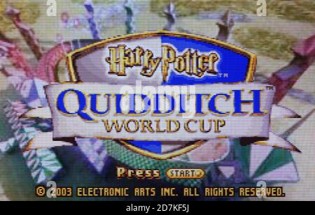 Harry Potter Quidditch World Cup - Nintendo Game Boy Advance Videospiel – nur für redaktionelle Zwecke Stockfoto