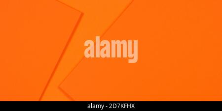 Abstrakte geometrische Form orange Farbe Papier Hintergrund Stockfoto
