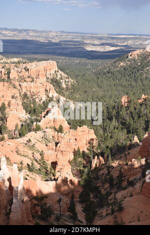 Bryce Canyon National Park, UT., USA 8/15/2020. Bryce Canyon Aussichtspunkte: Farview, Fairyland, Sonnenaufgang und Sonnenuntergang, Inspiration und Bryce Punkte. Stockfoto