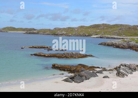 Camas Bostadh Bay, Great Bernera, Isle of Lewis, Äußere Hebriden, Schottland Stockfoto