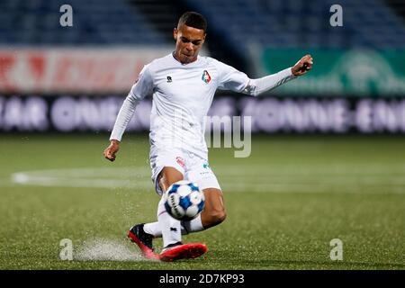 VELSEN-ZUID , 23-10-2020 , Rabobank IJmond Stadion , Niederländischer Fußball , Keuken Kampioen Divisie , Saison 2020 / 2021. Telstar-Spieler Glynor Plet im Spiel Telstar gegen Helmond Sport Stockfoto