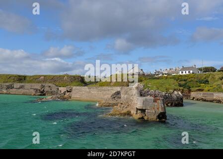 Hafen von Ness Harbor, Isle of Lewis, Äußere Hebriden, Schottland Stockfoto