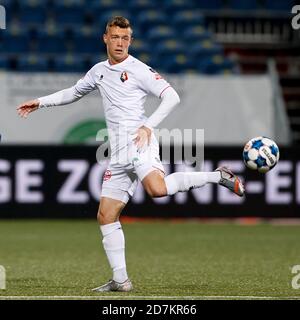 VELSEN-ZUID , 23-10-2020 , Rabobank IJmond Stadion , Niederländischer Fußball , Keuken Kampioen Divisie , Saison 2020 / 2021. Telstar-Spieler Siebe Vandermeulen im Spiel Telstar gegen Helmond Sport Stockfoto