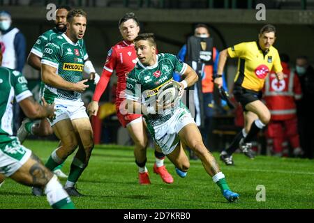 Treviso, Italien. Oktober 2020. Treviso, Italien, Stadio Comunale di Monigo, 23 Oct 2020, Luca Sperandio (Treviso) während Benetton Treviso vs Scarlets Rugby - Rugby Guinness Pro 14 Spiel - Credit: LM/Ettore Griffoni Credit: Ettore Griffoni/LPS/ZUMA Wire/Alamy Live News Stockfoto