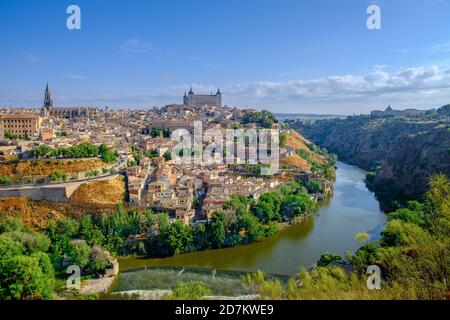 Dramatische Aussicht vom Blick auf den mirador del valle -Toledo, Spanien Stockfoto