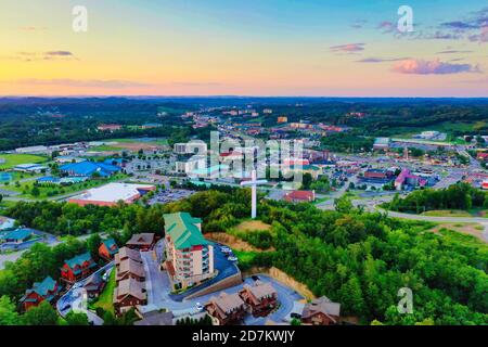 Downtown Pigeon Forge Stockfoto