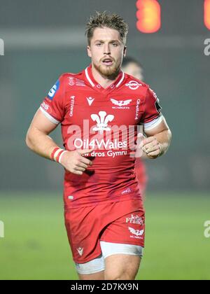 Treviso, Italien. Oktober 2020. Treviso, Italien, Stadio Comunale di Monigo, 23 Oct 2020, Tyler Morgan (Scarlets) während Benetton Treviso vs Scarlets Rugby - Rugby Guinness Pro 14 Spiel - Credit: LM/Ettore Griffoni Credit: Ettore Griffoni/LPS/ZUMA Wire/Alamy Live News Stockfoto