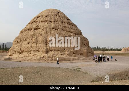 Xixia Lingmu Gräber, Ningxia, China 16. August 2011 Stockfoto