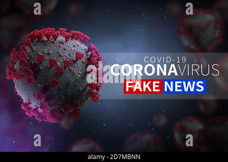 Visualisierung Des Covid-19 Virus (Corona) Stockfoto