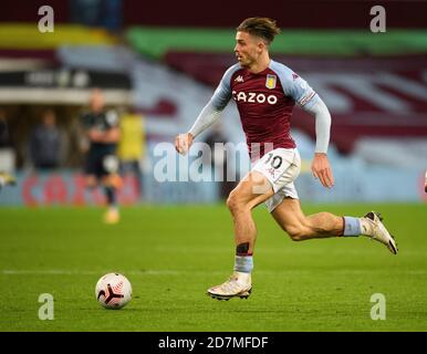 Birmingham , England, 23. Oktober 2020 Jack Grealish Aston Villa von Aston Villa gegen Leeds United Premier League. Kredit : Mark Pain / Alamy Live Nachrichten Stockfoto