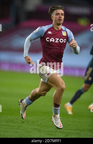 Birmingham , England, 23. Oktober 2020 Jack Grealish Aston Villa von Aston Villa gegen Leeds United Premier League. Kredit : Mark Pain / Alamy Live Nachrichten Stockfoto