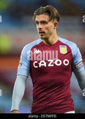 Birmingham , England, 23. Oktober 2020 Jack Grealish Aston Villa von Aston Villa gegen Leeds United Premier League. Kredit : Mark Pain / Alamy Live Nachrichten Stockfoto